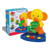 Brinquedo De Bebê Divertido Basquete Elefantinho Amarelo