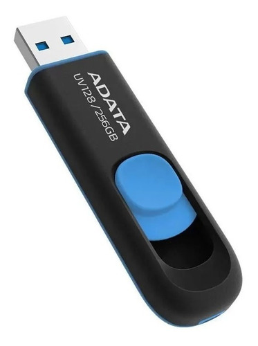 Pen Drive Adata Uv128 256gb Usb 3.2 - Uv128-256g-rbe Cor Preto