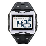 Relógio Digital Esportivo Masculino Grande Números Alarme