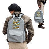 Mochila Gris Capacidad Media De Harry Potter Original