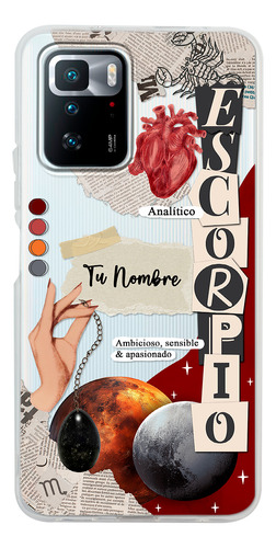 Funda Para Xiaomi Mujer Signo Zodiaco Escorpio Con Tu Nombre