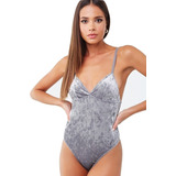 Body Forever 21 Velvet Terciopelo Importado Con Etiqueta