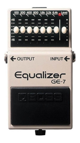 Pedal De Efeito Boss Graphic Equalizer Ge-7  Cinza