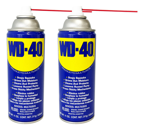 Wd40 Grande 311g Aerosol Lubricante Multiuso - Pack X2