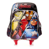 Mochila Escolar De Rodinhas Infantil Para Meninos E Meninas Avengers Luxcel