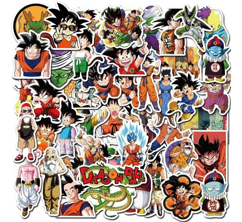 Stickers Calcomanias Dragon Ball Z Pack 25 Unidades