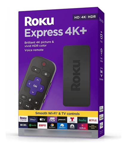Roku Express 4k + Plus Control De Voz Uhd Streaming 3941r