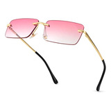 Lentes Cartier  Feisedy Vintage Gafas De Sol Sin Montura Rec