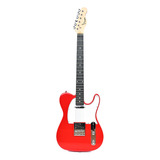 Guitarra Eléctrica Parquer Custom Tl100 Telecaster De Caoba 2019 Roja Multicapa