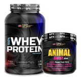 1k Pure Protein Whey Proteína + Post Entreno Animal 300g Spx