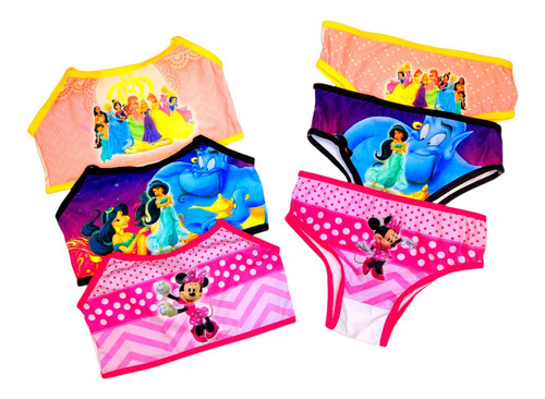 Kit 10 Conjunto Infantil Sublimado Atacado Calcinha E Top