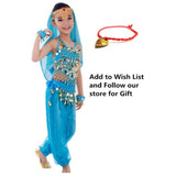 Disfraz Danza Del Vientre Estilo Oriental India For Niños