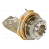 Jack 6.5mm Mono Para Chasis Sin Corte 1/4 Conector Plug