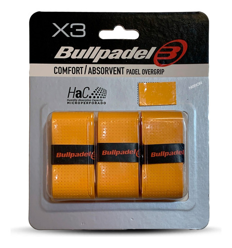 Cubre Grip Bullpadel Comfort Microperforado: Pack Por 3 