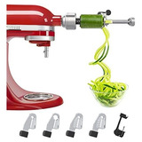 Espiralizador Compatible Con  Batidora Kitchenaid 5 Cuchilla