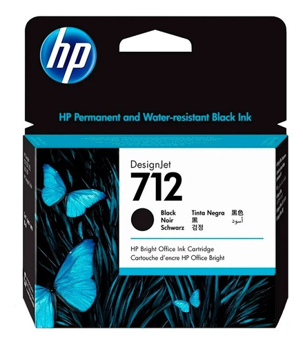 Cartucho Hp Lf Designjet 712 38ml Negro