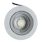 Spot Led Embutir 9w Redondo Direcionável Branco Frio 6000k