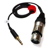 Cabo Microfone Xlr Para Plug P3 Banhado (p2 4 Vias) 2 Metros