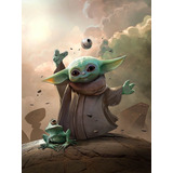 5d Diamond Painting  Mandalorian Baby Yoda Star Wars 