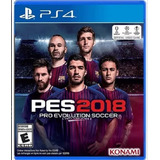 Juego Playstation Pes 18 2018 Ps4 Físico