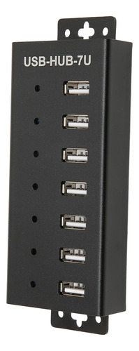 Hub Usb De 7 Puertos, Grado Industrial 2.0, Protección Múlti