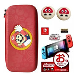 Funda Estuche Nintendo Switch/oled Edición Mario +vidrio 9h