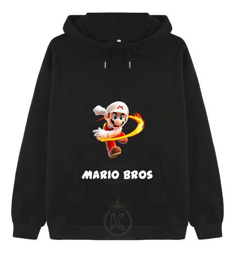 Poleron Mario Bros - Nintendo - Videojuego - Mini Serie Infantil - Juego - Estampaking