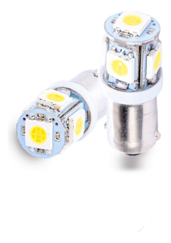 Par Lâmpada Led Ba9s 6000k 5 Leds Smd 5050 12v Tarponn