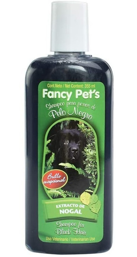 Shampoo P/ Perro Fórmula Pelo Negro 355ml Aroma Fancy Pets