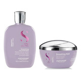 Kit Shampoo Alisador 250ml + Mascarilla 200ml Alfaparf