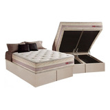 Cama Baú Queen: Colchão Molas Herval Maxspring Tower+box Cr