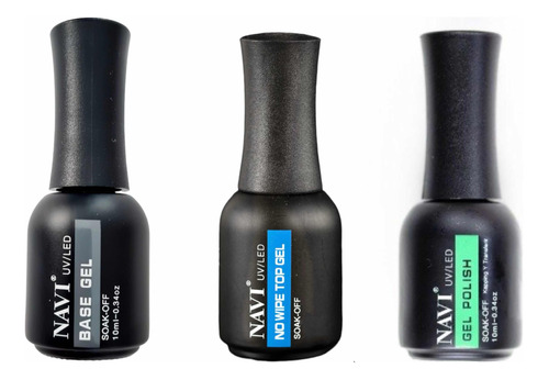 Gel Uv/led Base Coat + Top Coat + Base Kapping Navi 10ml