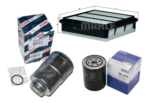 Kit 3 Filtros Mitsubishi L200 Aceite 10w40 X8lts C Foto 2