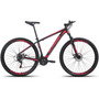 Bicicleta Alfameq Atx Aro 29 24 Marchas Freio Disco Cor Preto/vermelho Tamanho Do Quadro 21
