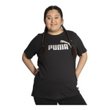 Remera Puma Essentials Metallic Logo Sportstyle Mujer Moda N