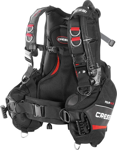 Chaleco Cressi Bcd Aquaride Negro / Rojo Para Buceo