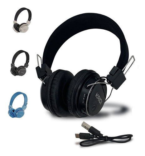 Fone De Ouvido Headset Wireless Bluetooth Kaidi Fm Aux Sd