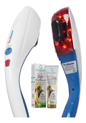  Massageador Corporal S/ Fio Pro Intense Azul Sebo Carneiro