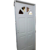 Puerta Chapa Simple Liviana 80 X 200 1/2 Sol Postigo Abrir