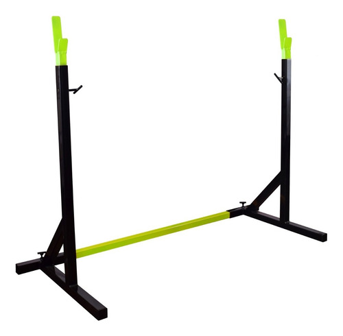 Sol Fitness Rack De Sentadillas Regulable Y Desarmable Color Verde Y Negro