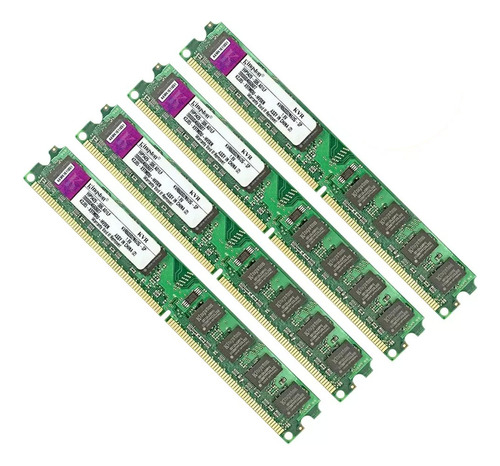 Kit Com 4 Memória Kingston Ddr2 2gb 667mhz Desktop