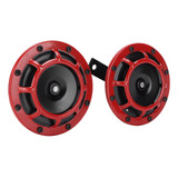 Par De Bocinas Rojas Compactas Super Tone Loud Blast 12