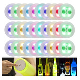 30 Pegatinas Para Botellas Posavasos Luces Taza Tapete Led