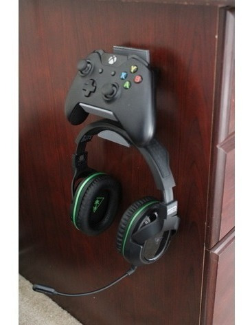 Suporte Controle Xbox One, Ps4, Ps3 + Headset Parede