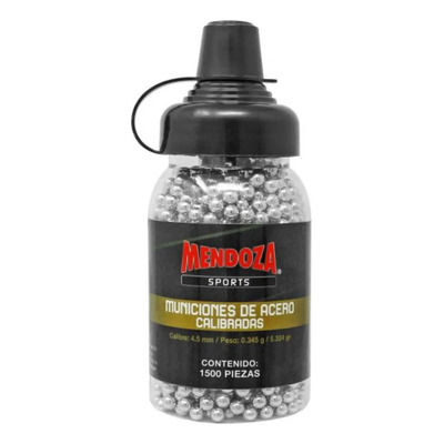 Balines 1500 Pz 4.5mm Mendoza Ma-1500 Acero Calibrado | MercadoLibre