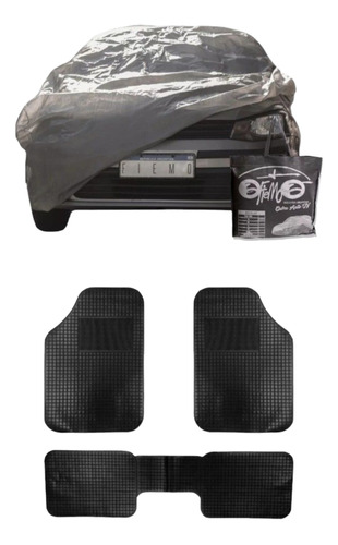 Cubre Coche Impermeable + Alfombra 3 Piezas Gol Trend 3 P