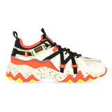 Zapatillas Fila Excursion Mujer En Negro Y Coral | Moov