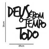 Adesivo Decorativo De Parede: Deus É Bom O Tempo Todo