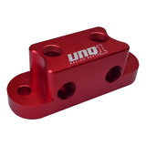 Suporte Sensor Ps10 Aluminio Billet 2 Vias Vermelho Unq1