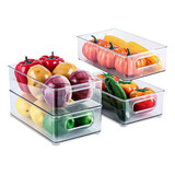 Organizador Refrigerador Cocina Contenedor Con Tapa